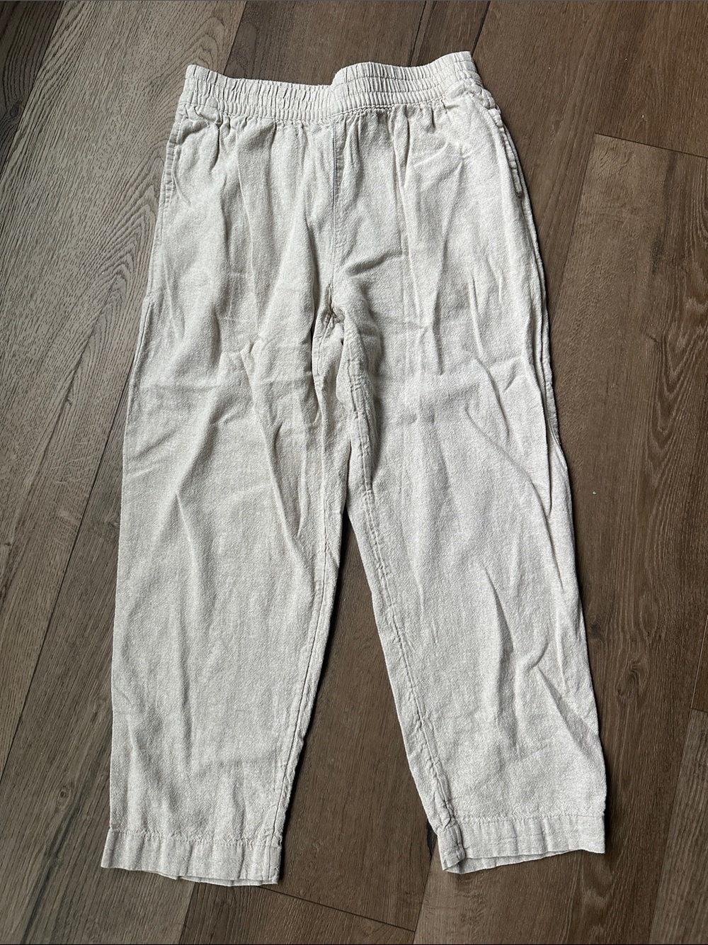 Straight Leg Linen Pants